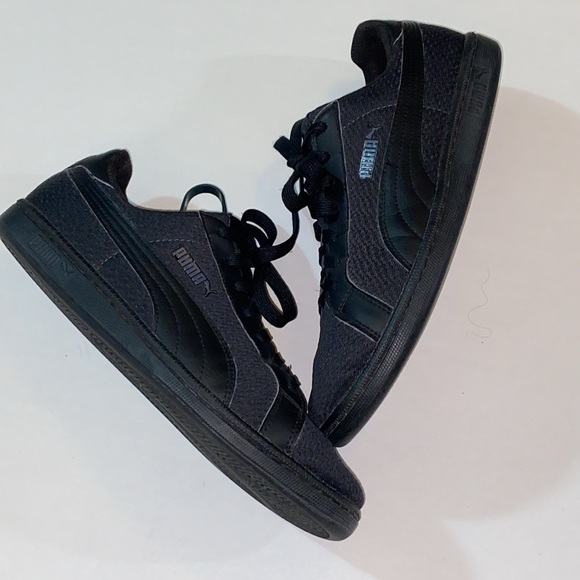 Puma Smash Knit Men's Black Sneakers Size 9.5US - Picture 1 of 10